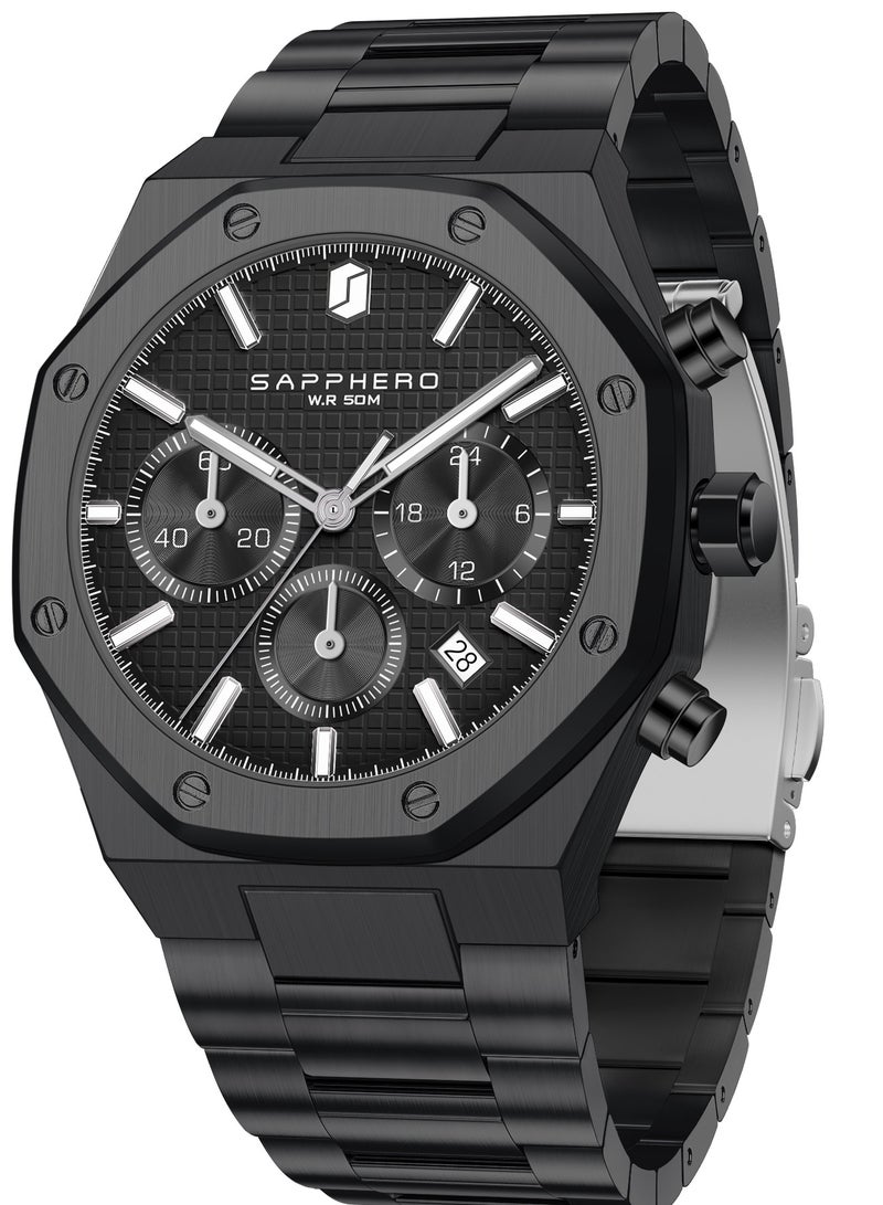 سافيرو ساعات رجاليه  كوارتز ضد الماء - Image 1